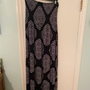 Size L black maxi tube dress